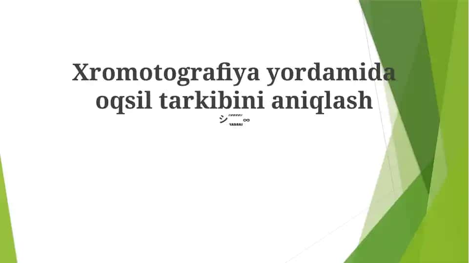 Oqsil xromatografiyasi