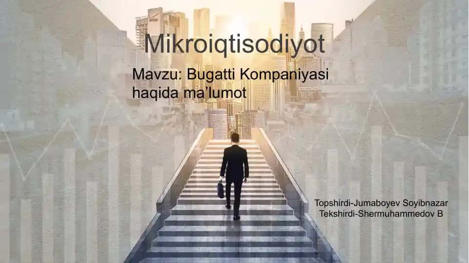 Bugatti Kompaniyasi haqida ma'lumot