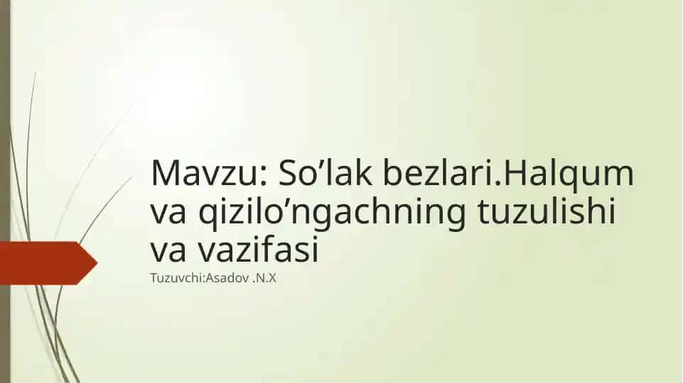 So’lak bezlari