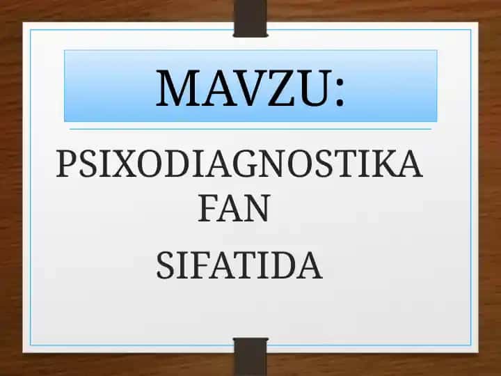 Psixodiagnostika Fan