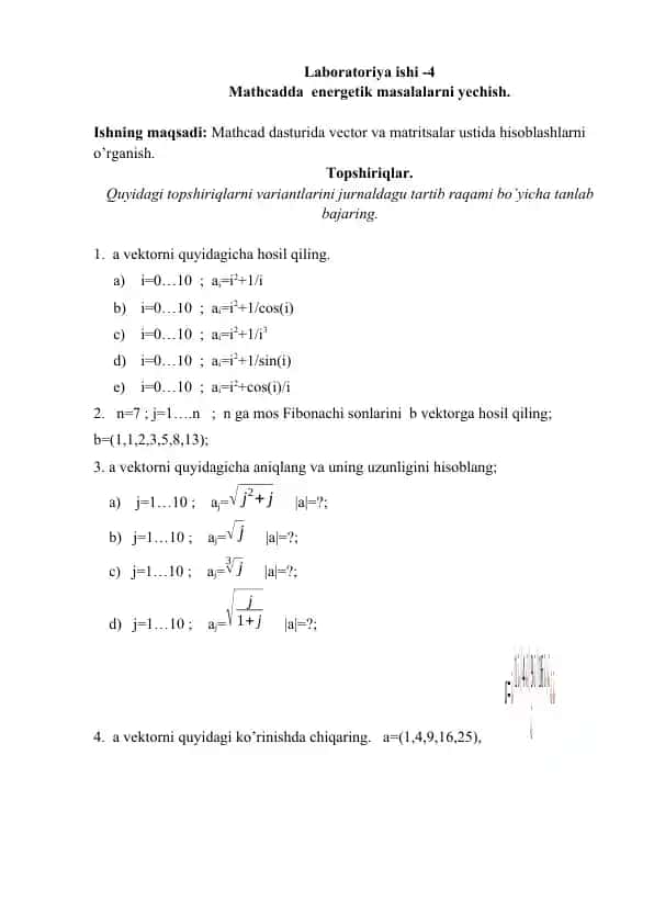 Mathcad Energetik Masalalarni Yechish