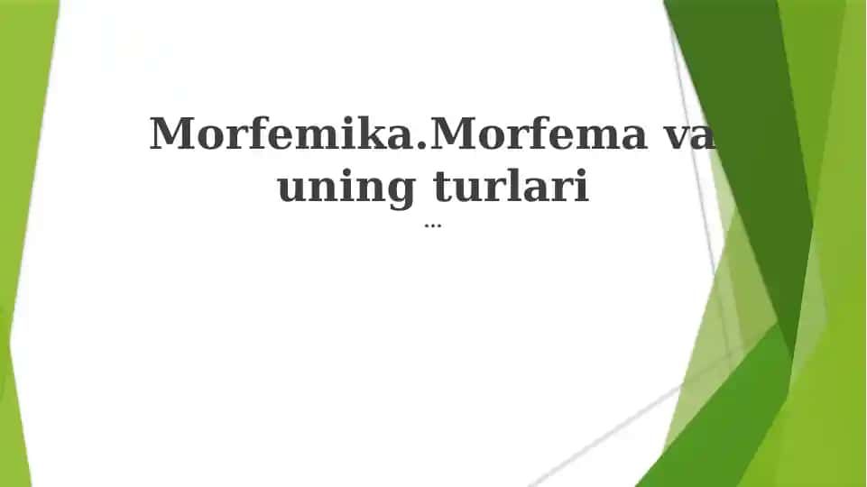 Morfemika