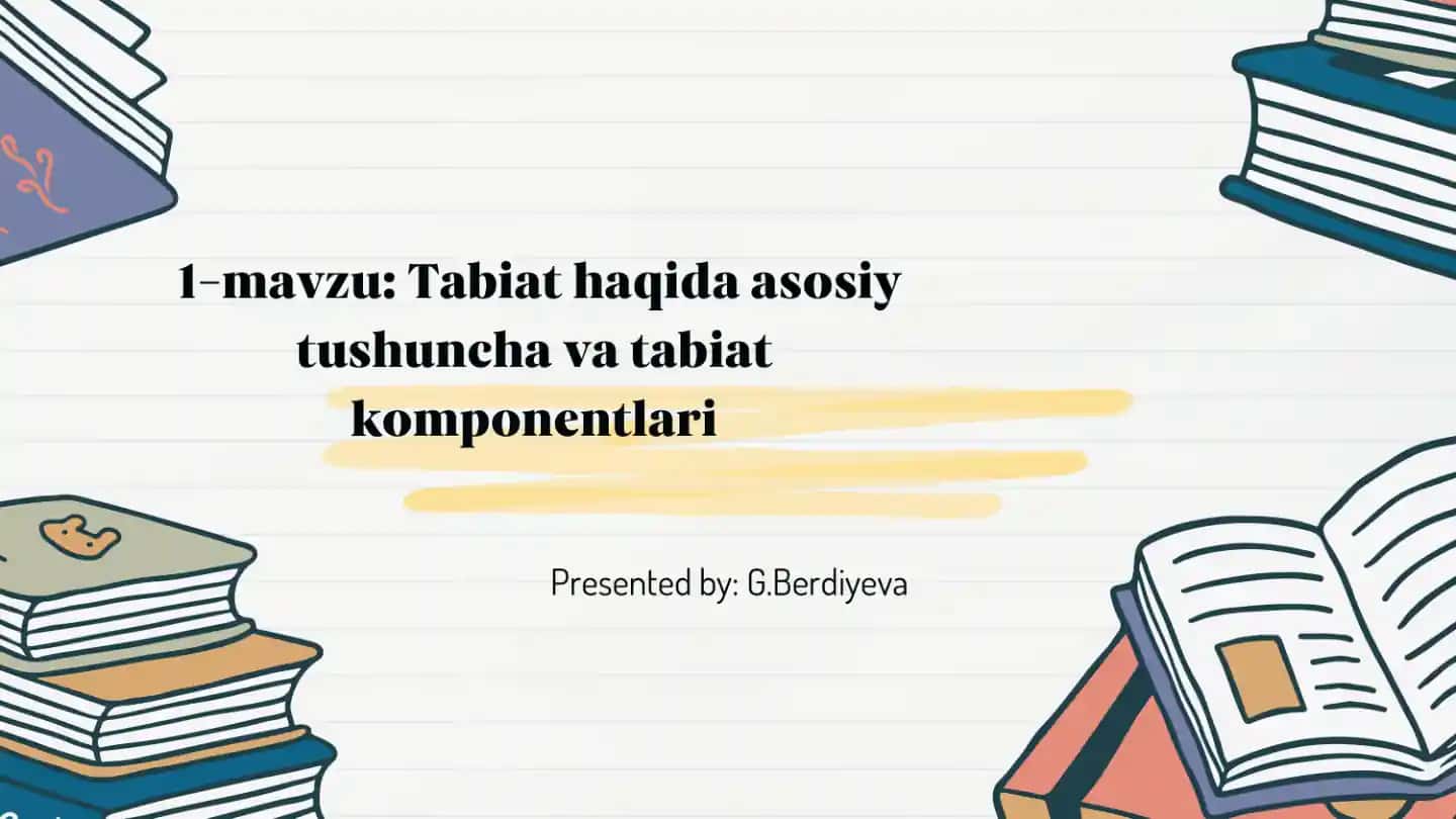 Tabiat fanlarini o'qitish