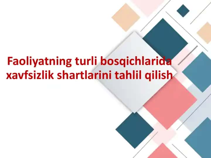 Hayot faoliyati xavfsizligi