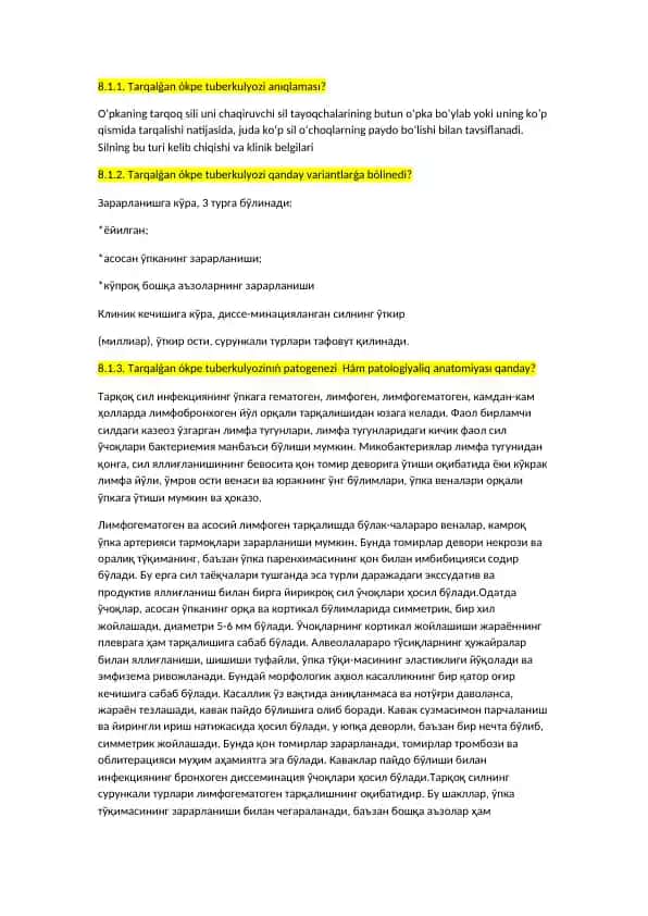 Tarqalǵan ókpe tuberkulyozi