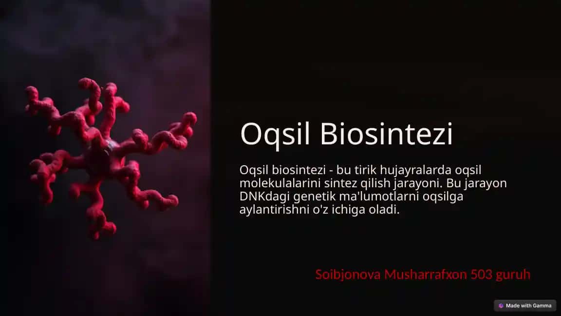 Oqsil Biosintezi
