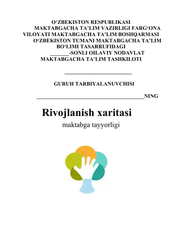 Bolaning Maktabga Tayyorligi Xaritasi