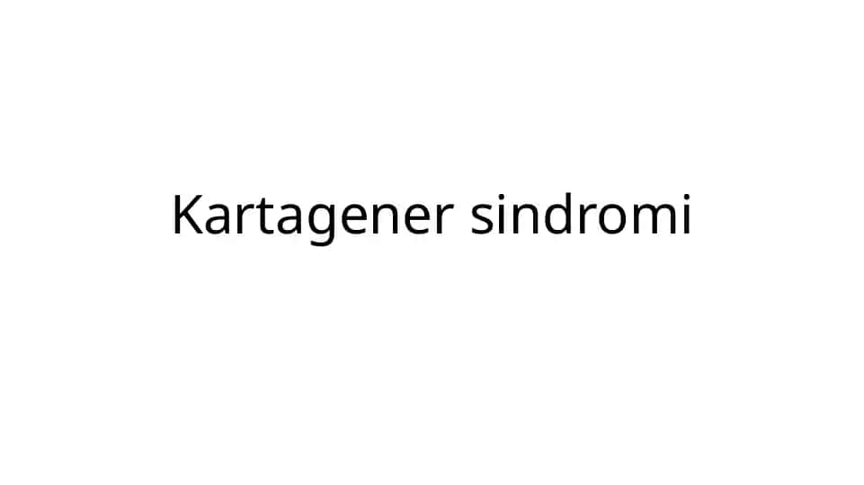 Kartagener sindromi