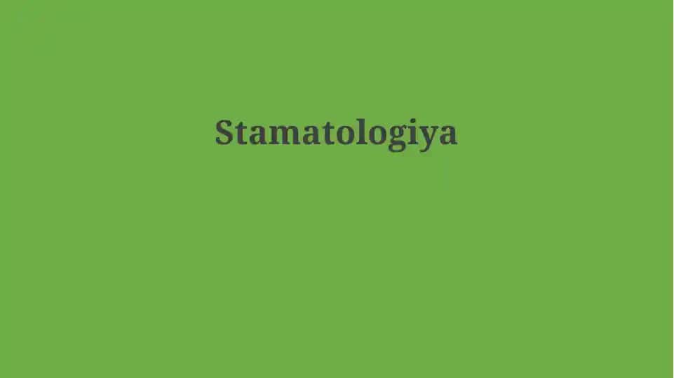Stomatologiya