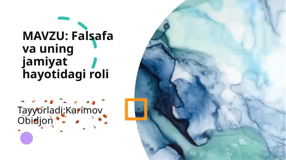 Falsafa vauning jamiyat hayotidagi roli