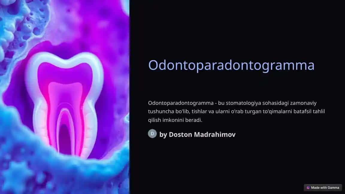 Odontoparadontogramma
