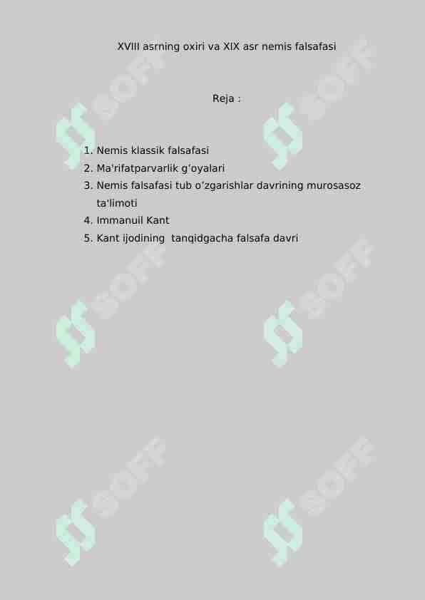 18 asr ikkinchi yarmi 19 asr nemis falsafasi