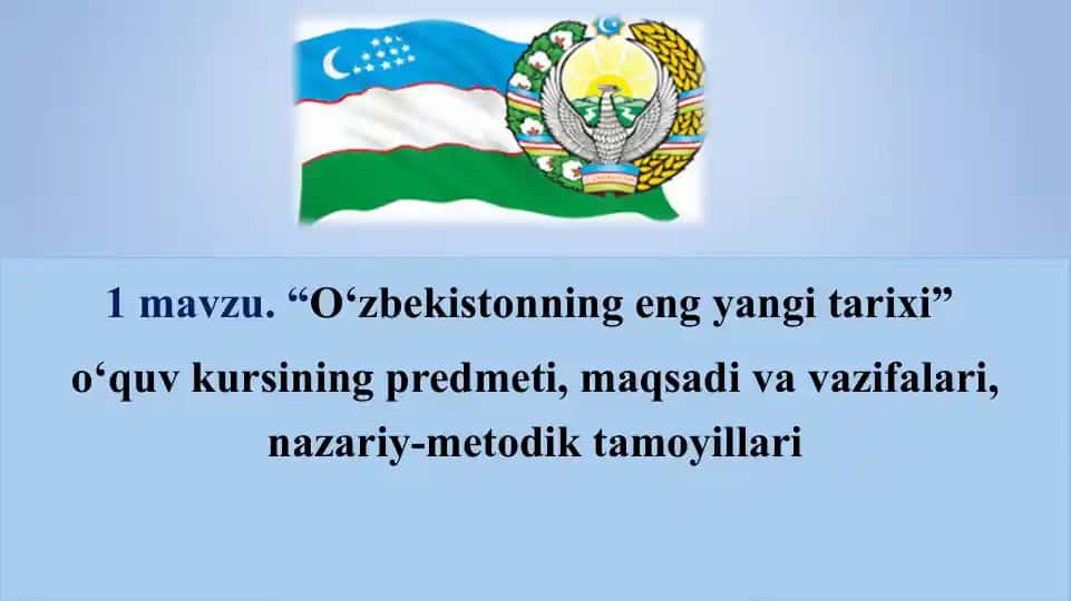 "O‘zbekistonning eng yangi tarixi"