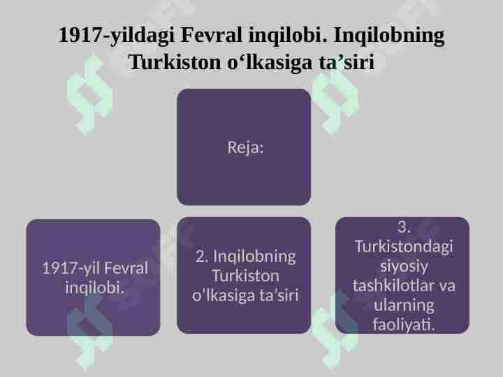 1917-yildagi Fevral inqilobi. Inqilobning Turkiston o‘lkasiga ta’siri
