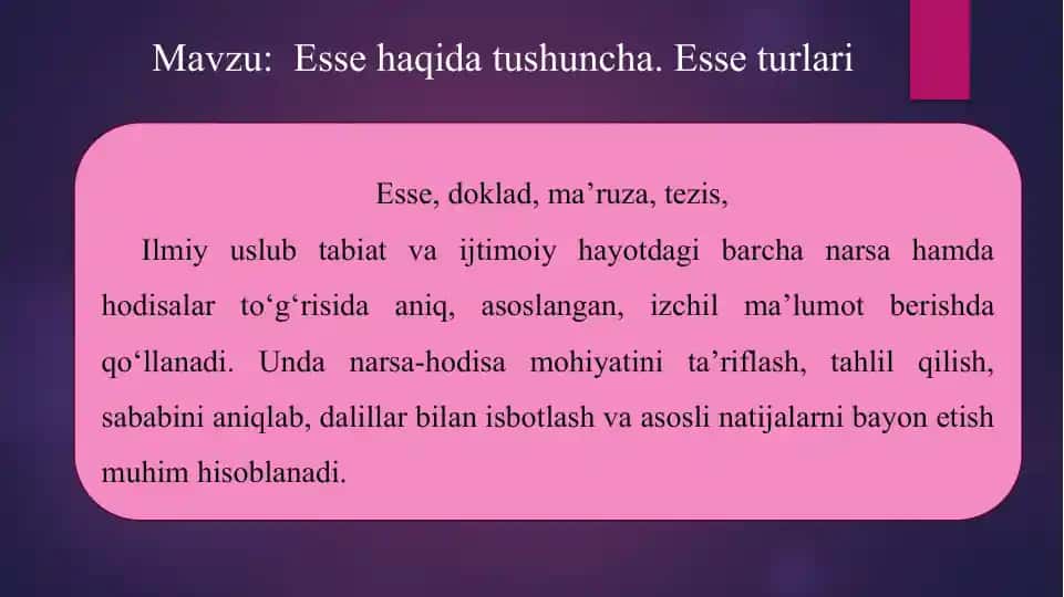 Esse turlari
