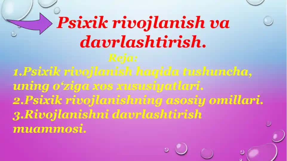 Psixikrivojlanish