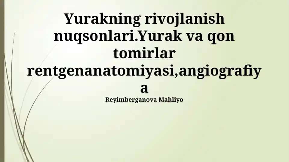 Yurakning rivojlanish nuqsonlari