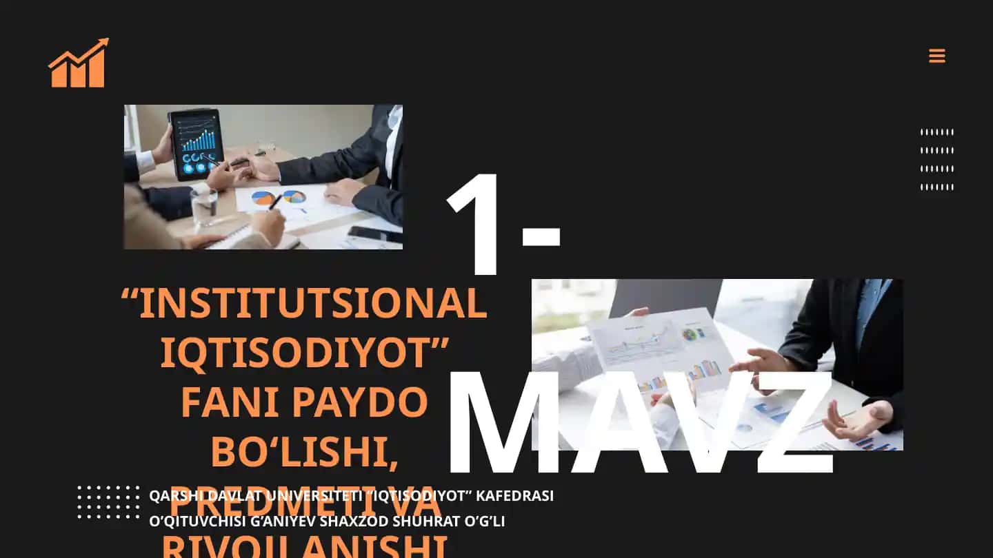 INSTITUTSIONAL IQTISODIYOT