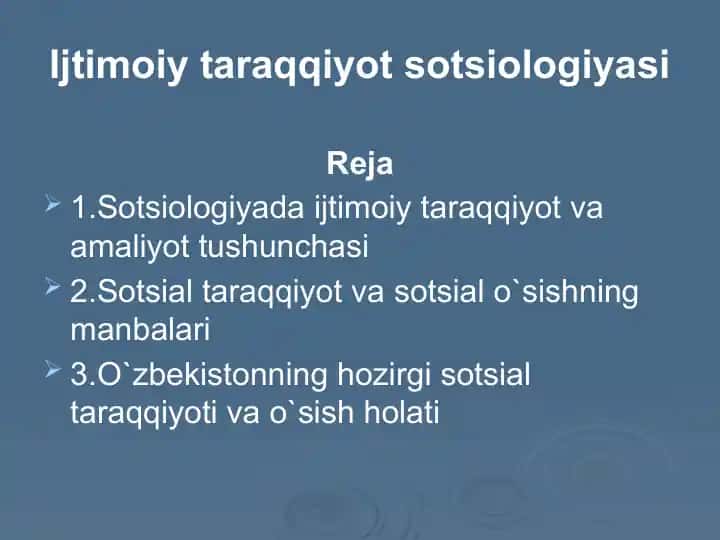 Ijtimoiy taraqqiyot sotsiologiyasi