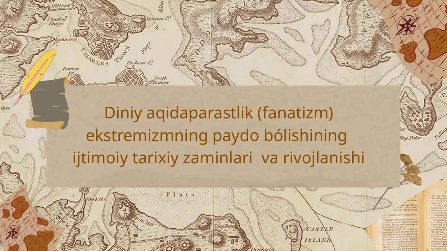 Diniy aqidaparastlik (fanatizm) ekstremizmning paydo bólishining ijtimoiy tarixiy zaminlari va rivojlanishi