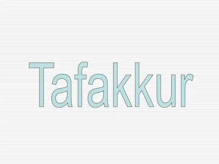 Tafakkur