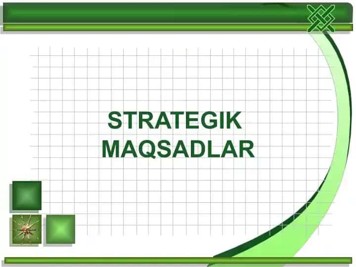 Strategik Maqsadlar