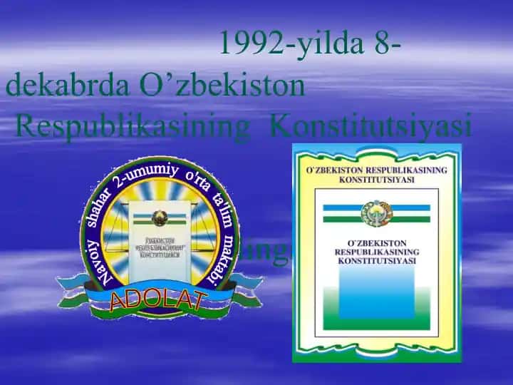 O'zbekiston Respublikasi Konstitutsiyasi