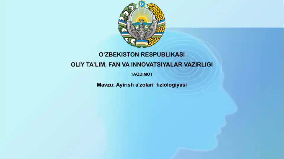 Ayirisha'zolarifiziologiyasi