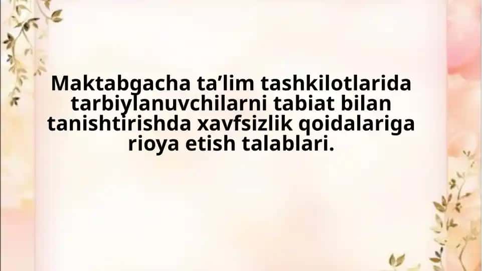 Maktabgacha ta'limda bolalarni axloqiy tarbiyalash