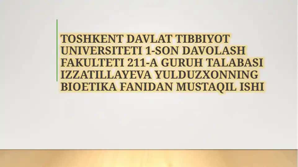 O’zbekistondagi skrining markazlari faoliyati