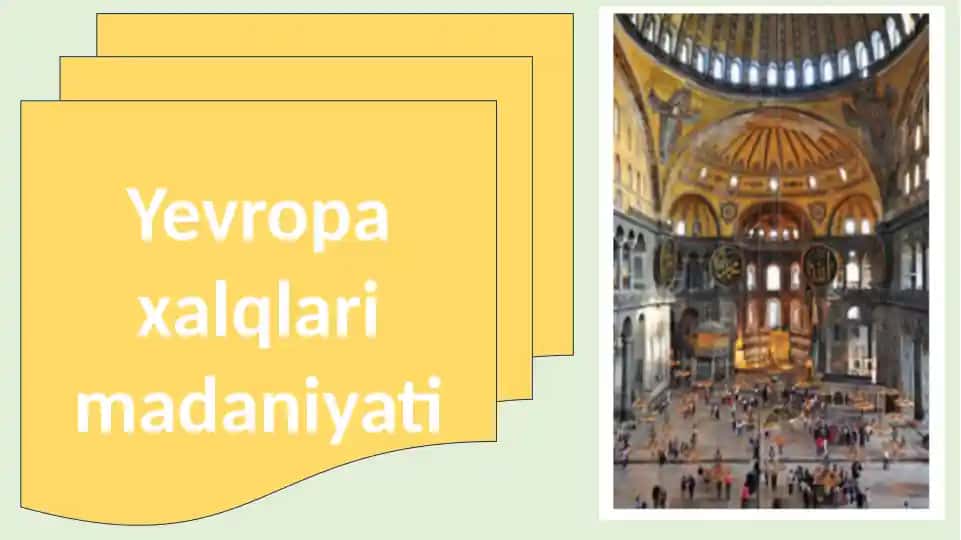 Yevropa xalqlari madaniyati