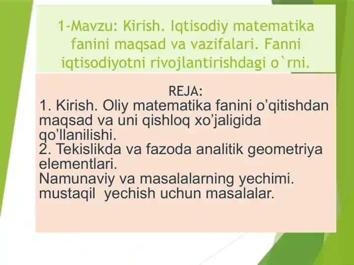 Iqtisodiy matematika