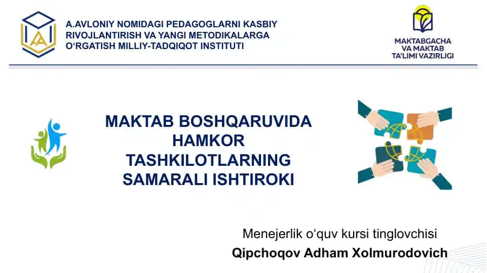 Pedagoglarni kasbiy rivojlantirish va yangi metodikalar