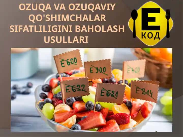 Ozuqa va ozuqaviy qo'shimchalar sifatliligini baholash usullari
