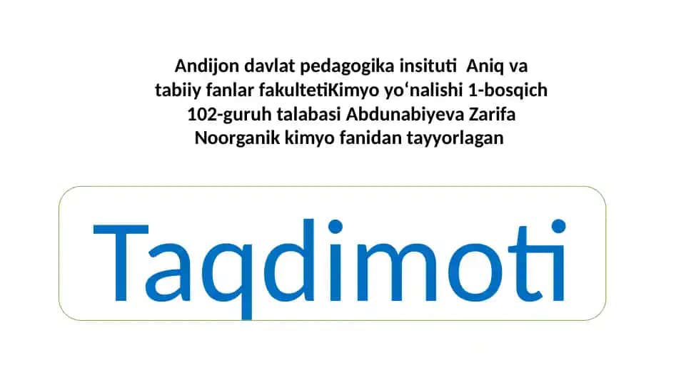Oʻzbekiston kimyo fanining va sanoatining rivojlanishi