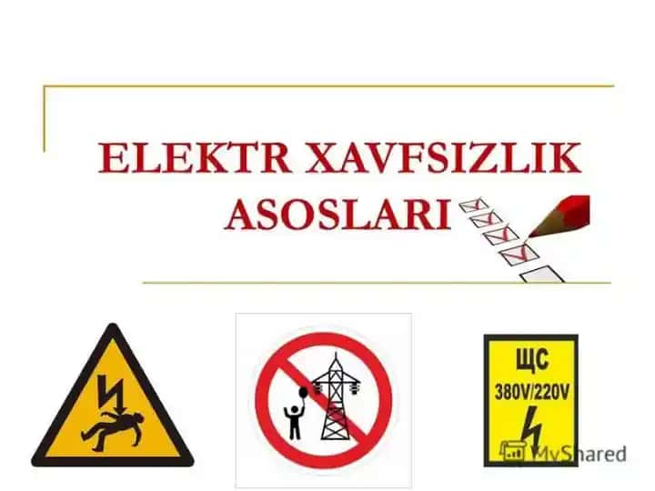 Elektr xavfsizlik asoslari