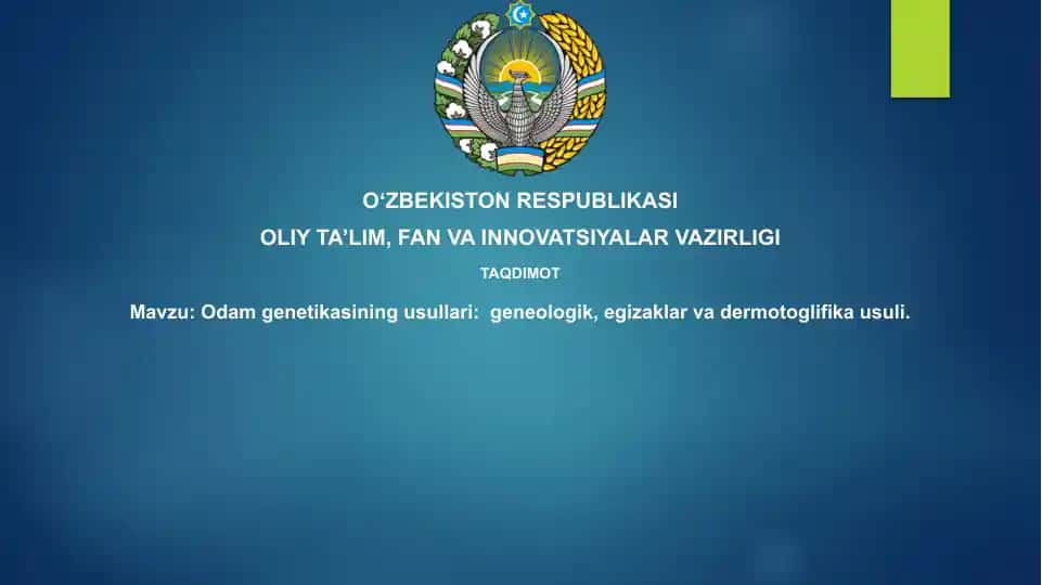 Odamgenetikasining usullari