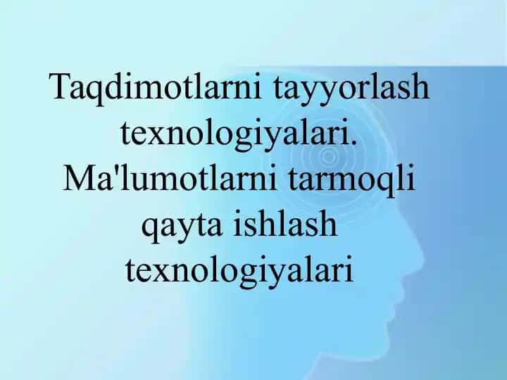 PowerPoint taqdimot dasturi