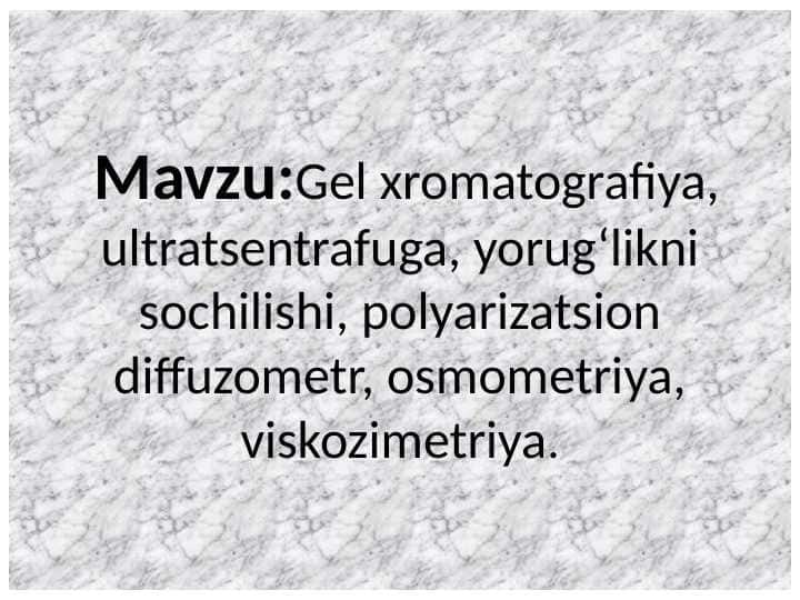 Deformatsiyalar va polimerlarning destruksiyasi