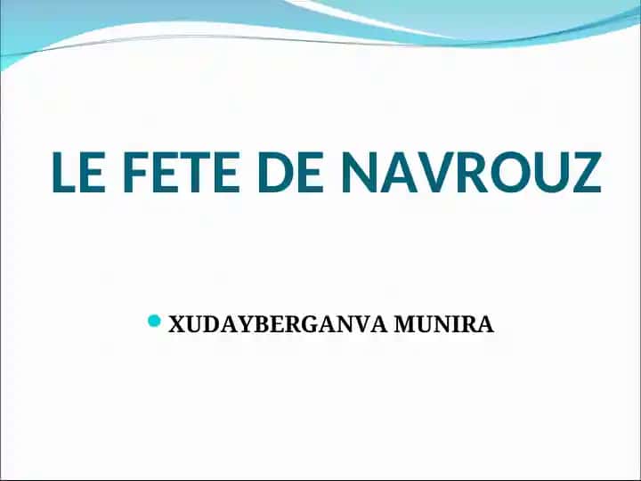 Le Fete de Navrouz