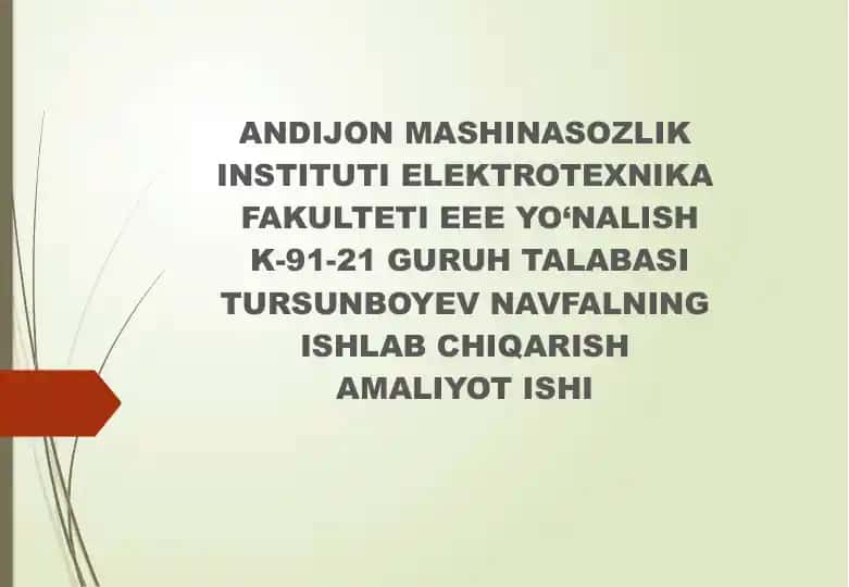 Andijon mashinasozlik instituti tarixi