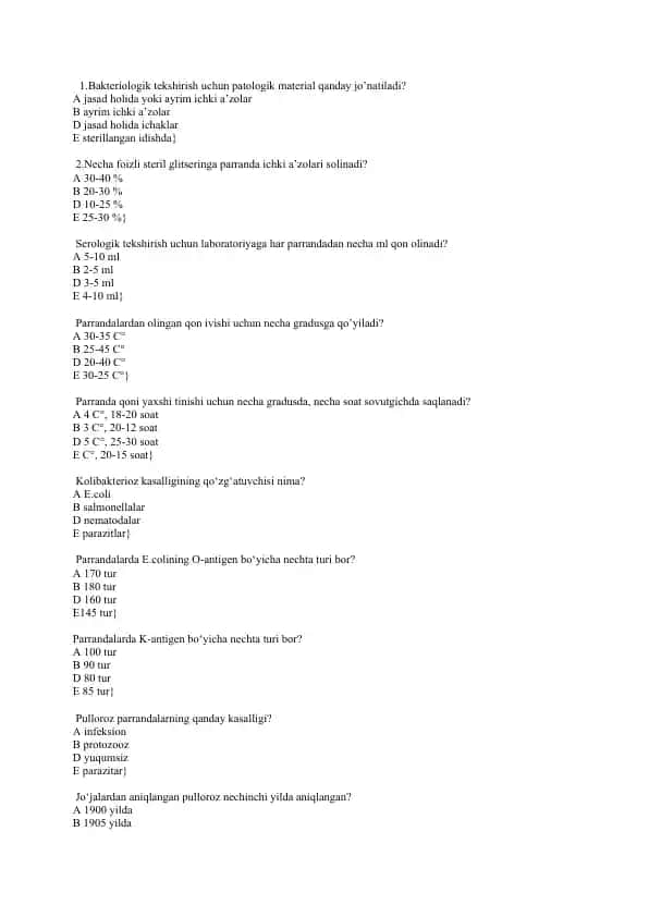 Bakteriologik tekshirish usullari