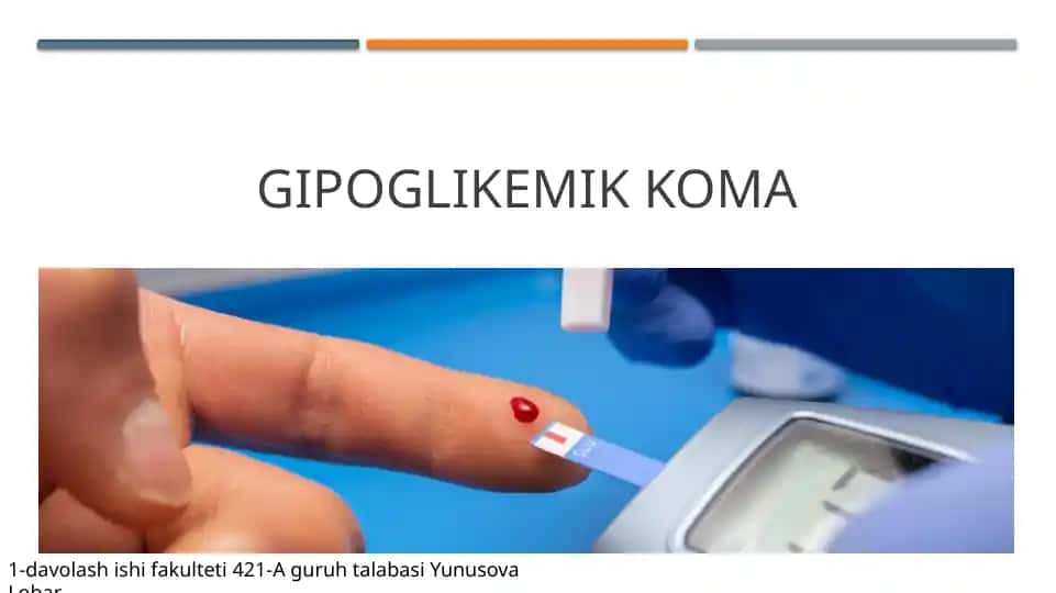 Gipoglikemikkoma