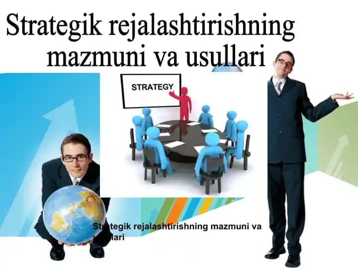Strategik rejalashtirishning mazmunivausullari