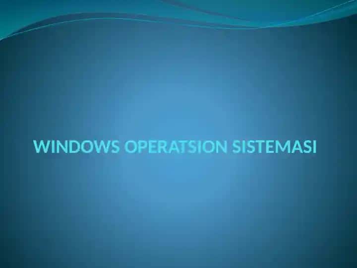 Windows XP operatsion tizimi
