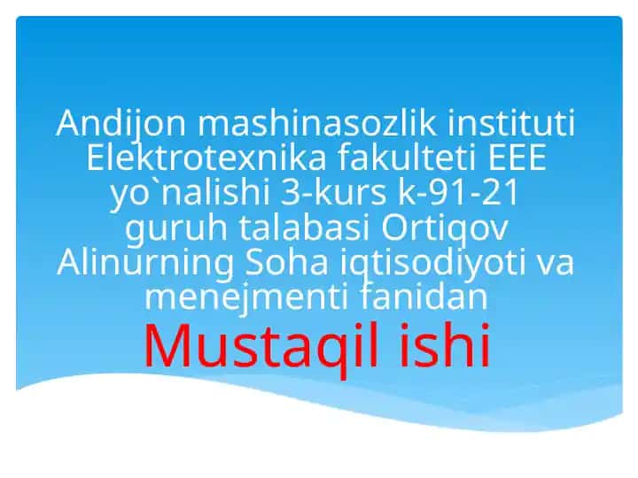 Korxonalarda Investitsion Faoliyati Samaradorligini Oshirish Yo'llari