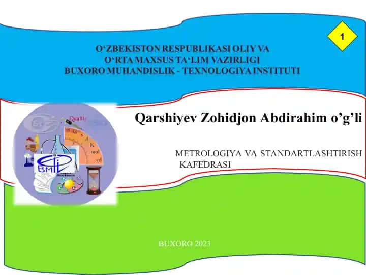 Metrologiya, standartlashtirish va sertifikatlashtirish