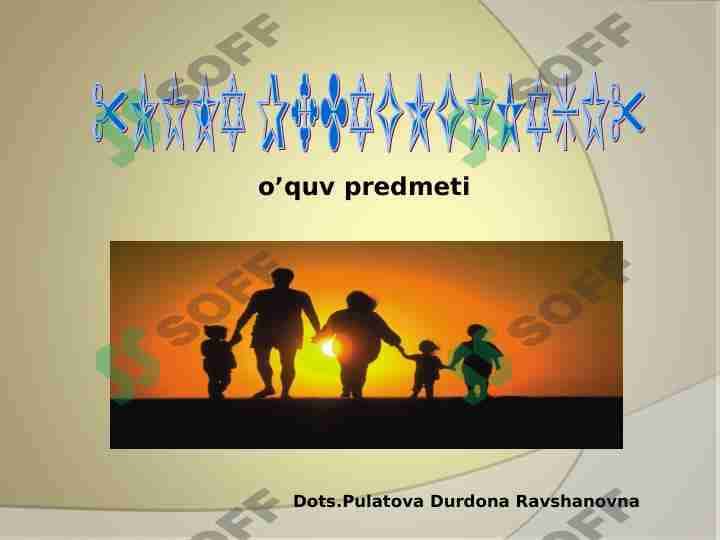 Chet elda oila pedagogikasi
