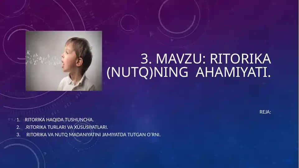 Ritorika (nutq)ning ahamiyati