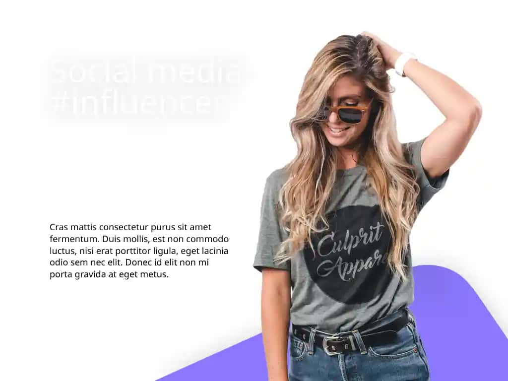 Social media #influencer